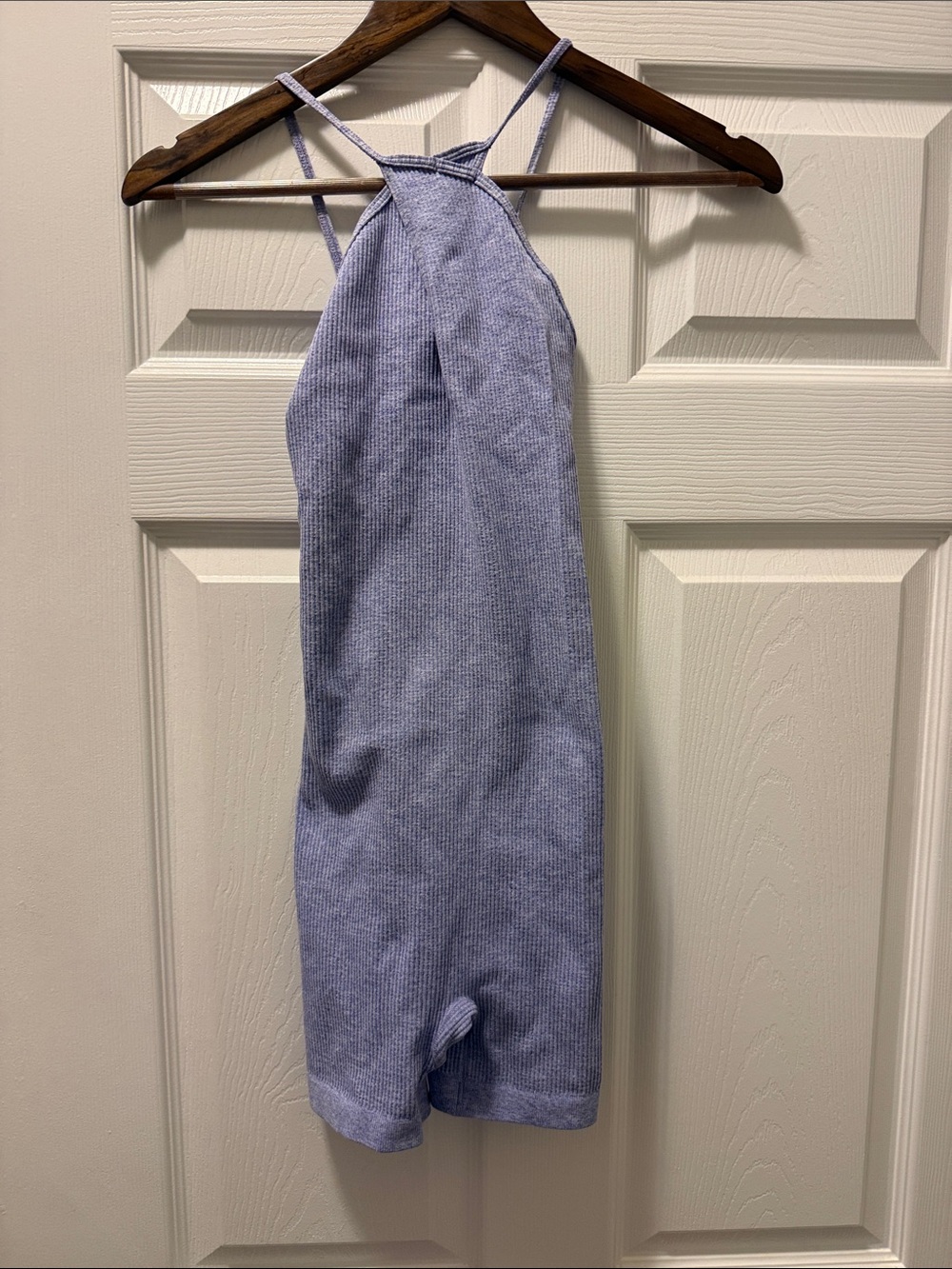 Free People Lavender Ribbed Halter Romper XS/S-l/xl